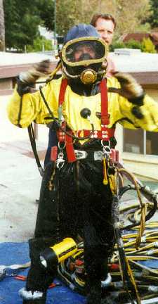 Diving with a Miller 400 helmet